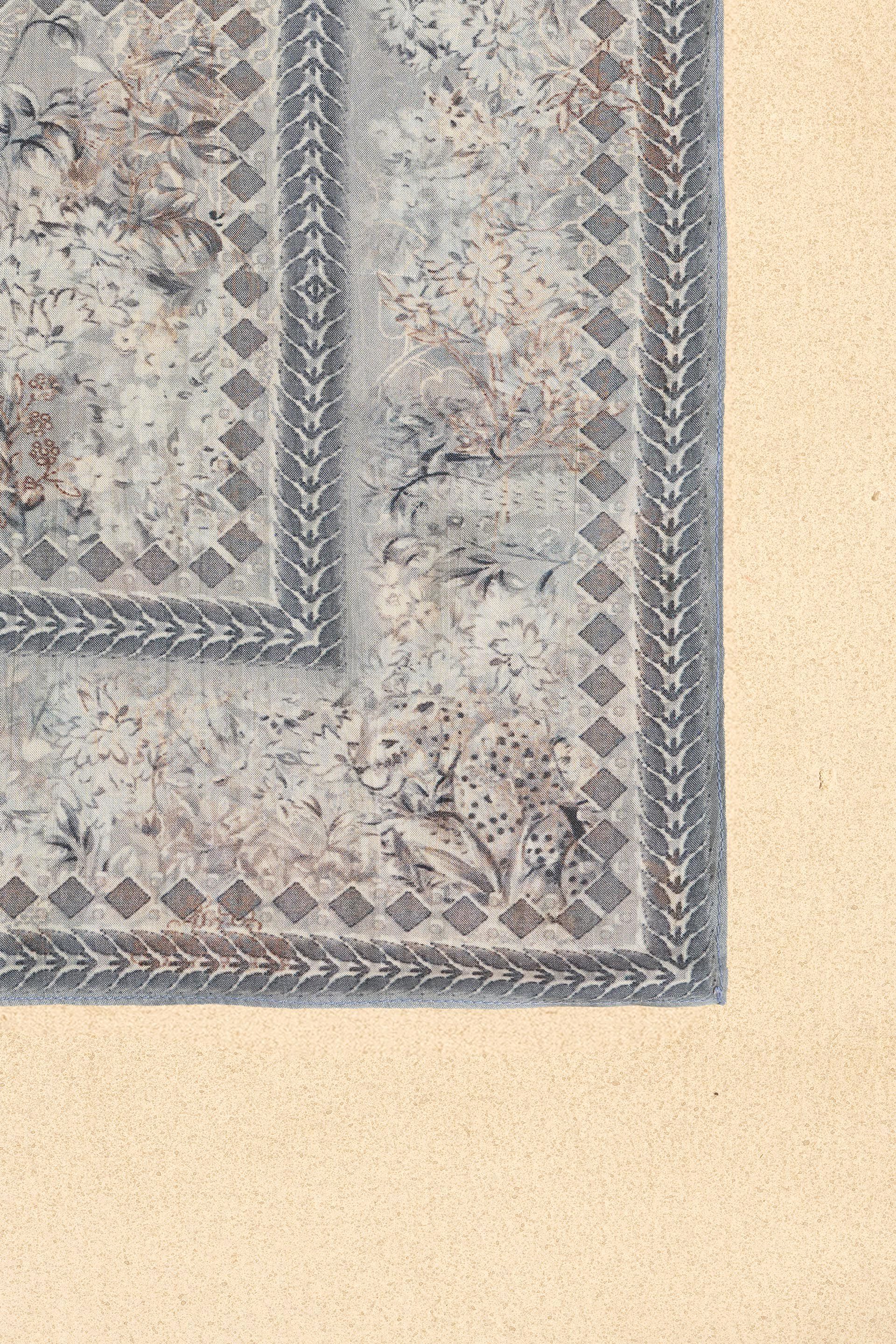 Rafi Silk Pocket Square - Powder Blue